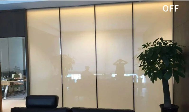 Switchable smart film for privacy glass