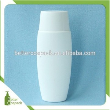 50ml white HDPE hand cream bottle plastic squeeze bottle with screw cap