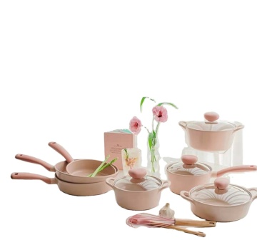 Pan Pink Fika Pink Seramik untuk menggoreng rumah