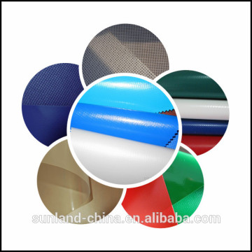 Waterproof PVC tarpaulin roll polyester coated fabric for scaffold cover