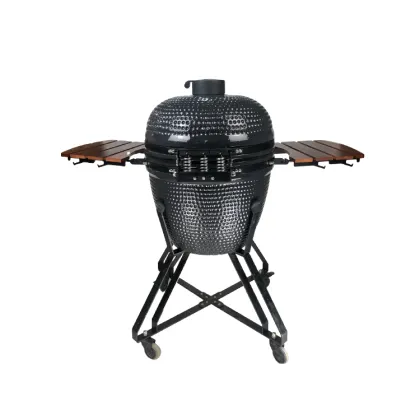 KIMSTONE 23.5 Inch Smoker Barbecue Grills Kamado Joe Ceramic BBQ