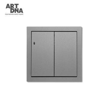 ARTDNA Eu 2 Gang Wall Switches - Universal Retro 250V Light Switch with LED Indicator