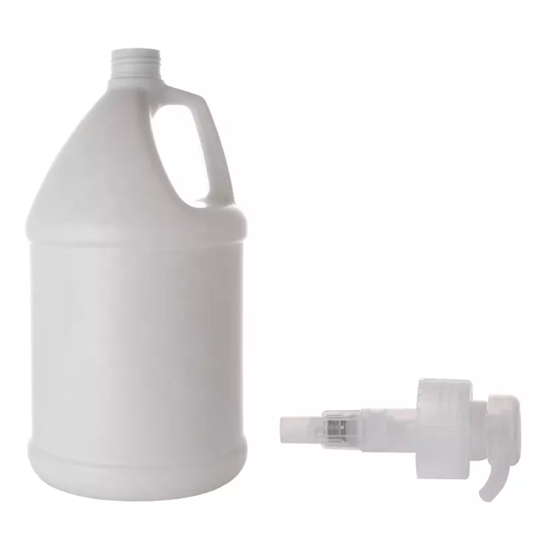 1 gallon gerecyclede HDPE plastic fles handmatige waterpomp voor wasmiddel