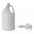 Goede kwaliteit witte kleur op maat gemaakte platische hdpe 1 gallon flessen met lotionpompdispenser