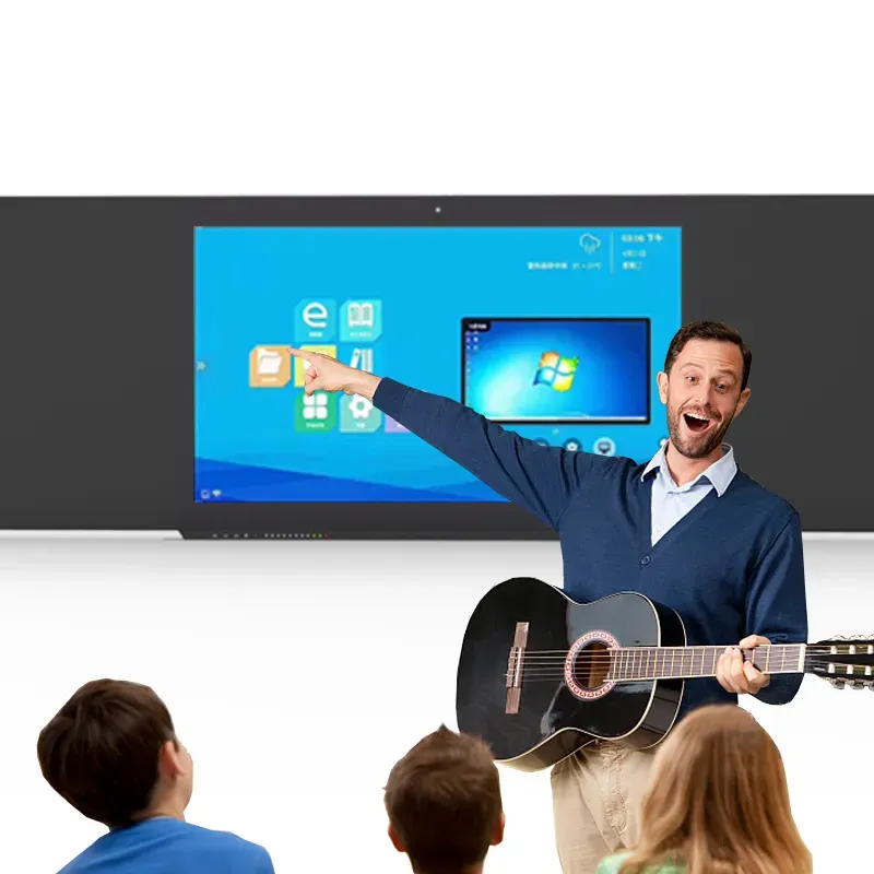 75/86 Inch LED LCD Dual System Touch Screen Smart Blackboard