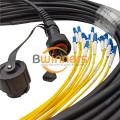 IP MPO-LC UPC 12F 6.2 มม. G657A2 LSZH 30M สายแพทช์ไฟเบอร์