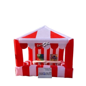 Inflatable Red & White Food Kiosk for Wholesale Sale