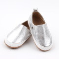 Slip-on blødt læder unisex baby fritidssko