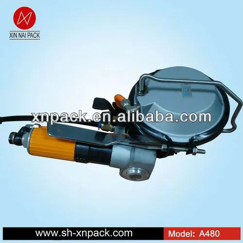 A480/kz-13/16/19 light weight pneumatic steel strap portable packaging machine
