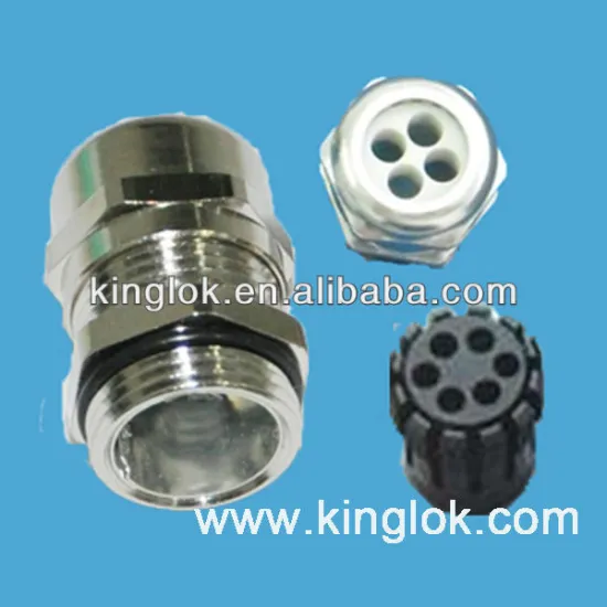 Matric Metal Cable Gland With Multi-apertured Metal cable gland