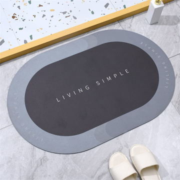 Super Absorbent Washable Diatom Mud Bath Mat with Customized Logo
