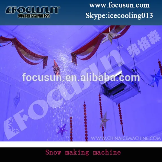 Snow making machine for shopping mall for kids plaing snow