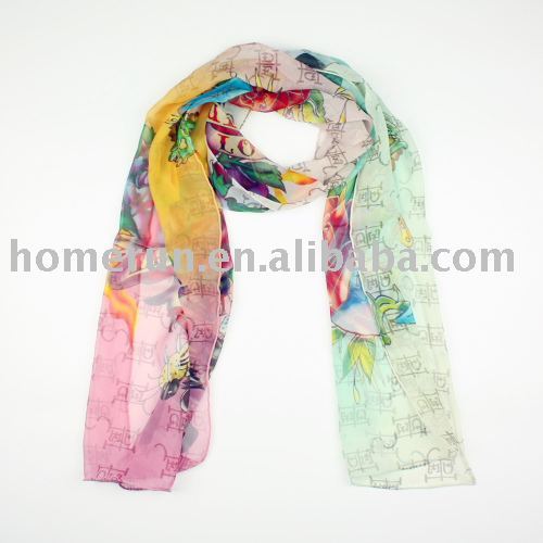 silk scarf/printed scarf/fashion scarf