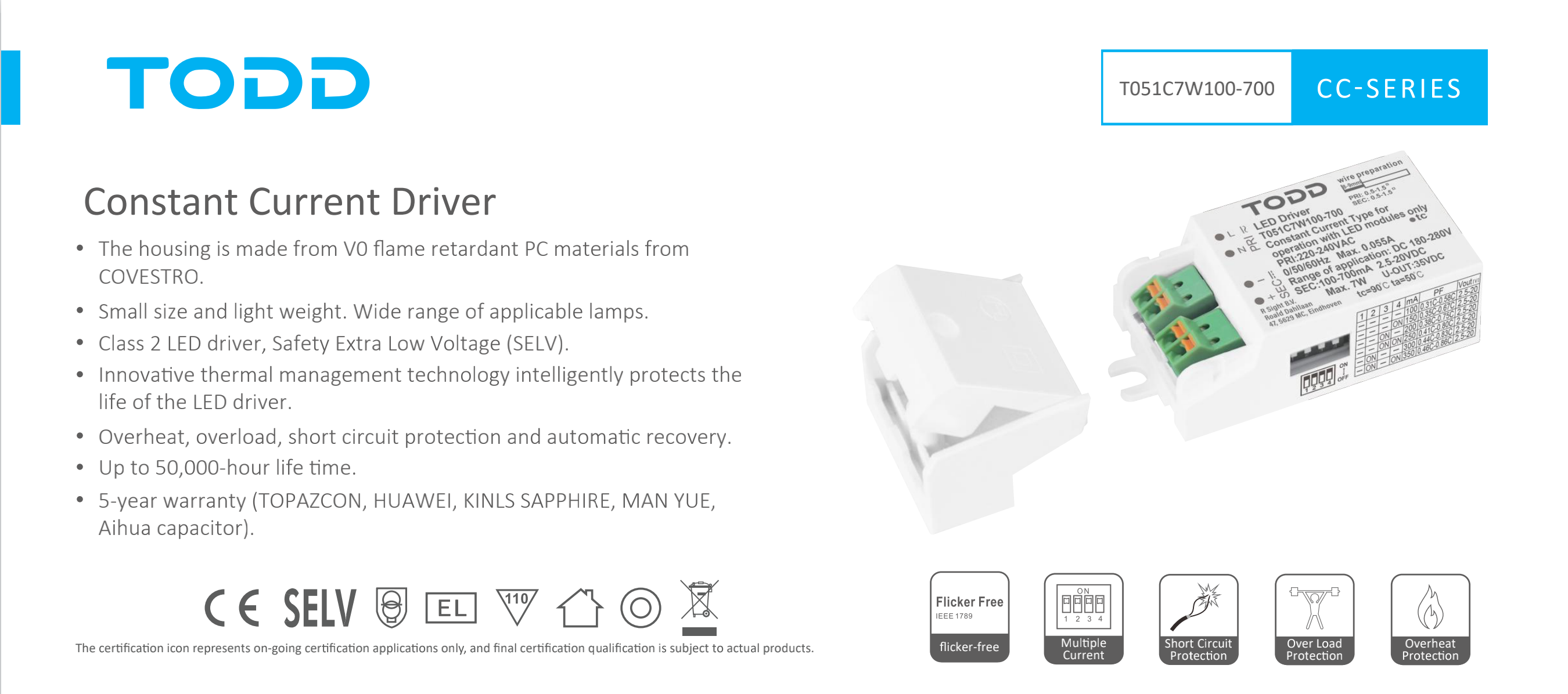 led driver T051C7W100-700