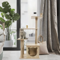 Cat Playground Tower Eco-Friendly Wooden Indoor Scratcher Multi Level Climbing Condo Interactive Toys Sleeping Platform Carton