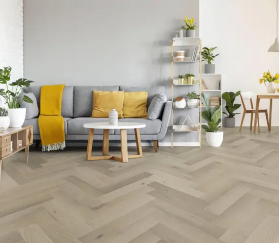 Woodtopia 2024 Herringbone T&G System Engineered Wood Floor