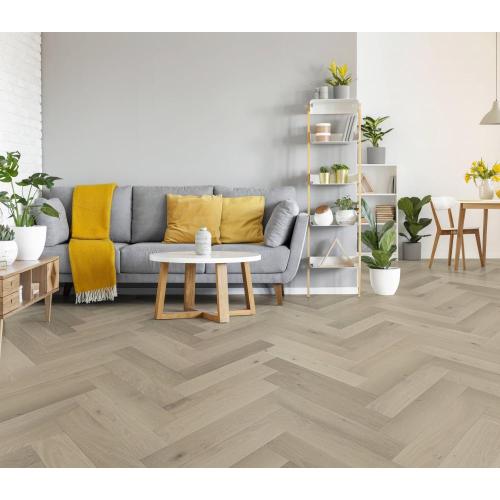 Woodtopia 2024 Herringbone T&G System Floor en bois d'ingénierie