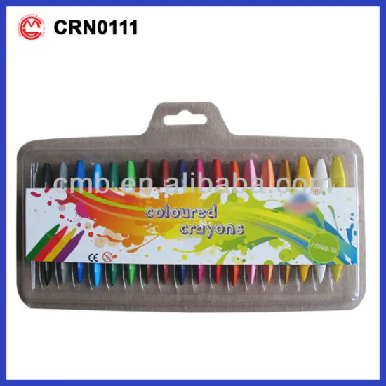 18PC PLASTIC CRAYON PVC BOX