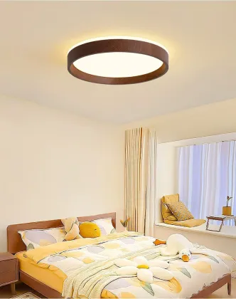 Modern Wooden Ultra-Thin Ceiling Lamp for Home