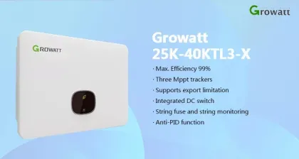 Growatt On-Grid Inverter: 25kW, 30kW, and 40kW Solar Inverter Solutions