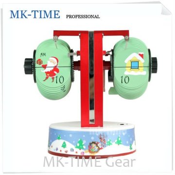Christmas balance flip design desk clock manufacturer