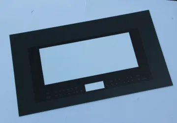 Black Decorative Silk Screen Printed Tempered Glass