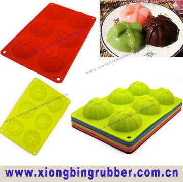 Bowl shaped silicone cake mould
