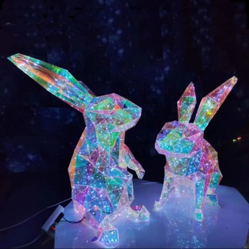 LED Mignon Rabbit PVC Holographic Foil Christmas Motif Motif MOTIF: Festive Novelty Decoration Gift