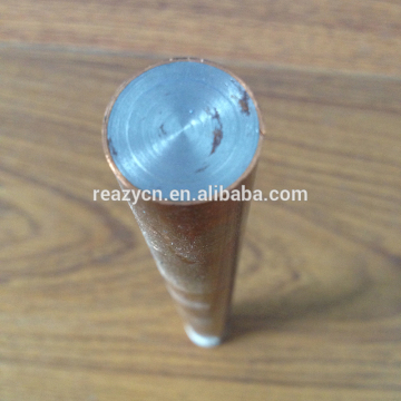 Copper thickness 0.3mm copper clad steel earthing rod China factory