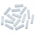 Rectangle White Jade Pendant for DIY Making Jewelry Necklace Earrings 6X6X25MM Cuboid Stone Beads