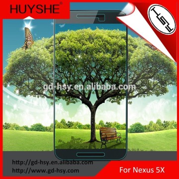 HUYSHE 9h 0.3mm 2.5d custom printing screen protector for Nexus 5x full covered tempered glass screen protector