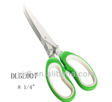 2017 hot sale 8 1/4 inch Popular Household five layer herb scissors