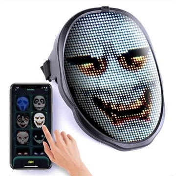DIY Programmable LED Halloween Mask with APP Control and Wave Induction Transformation