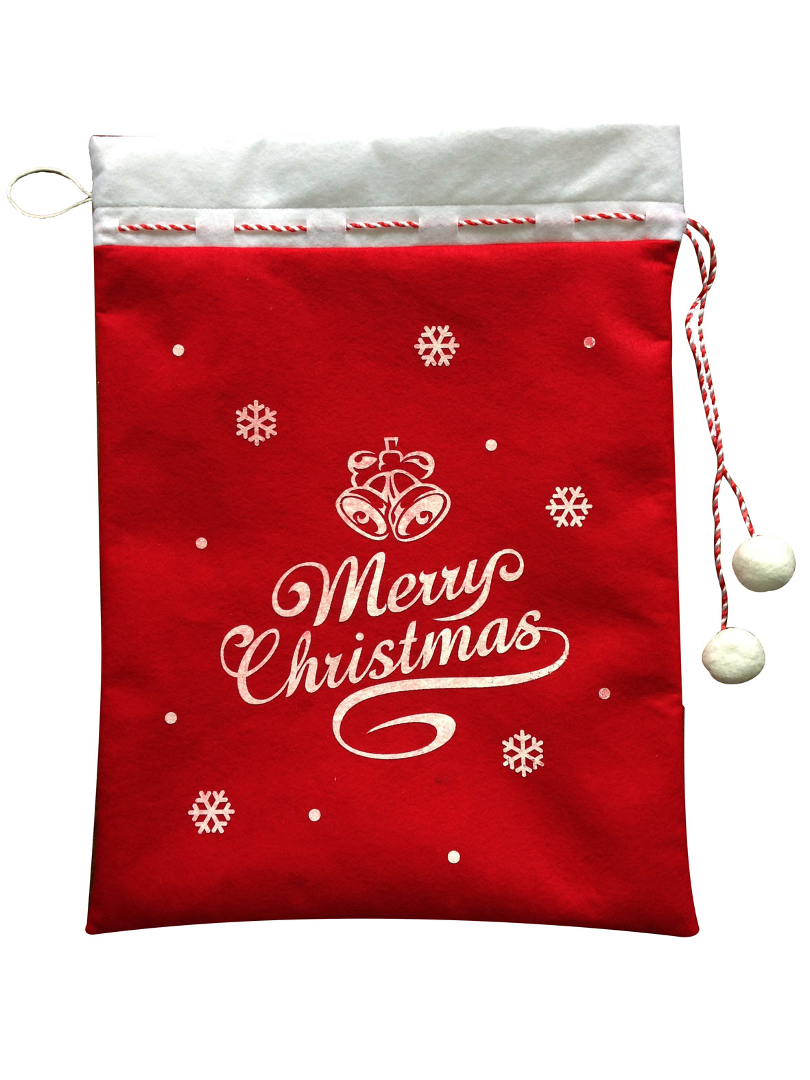 Santa And Snowman Christmas Sack