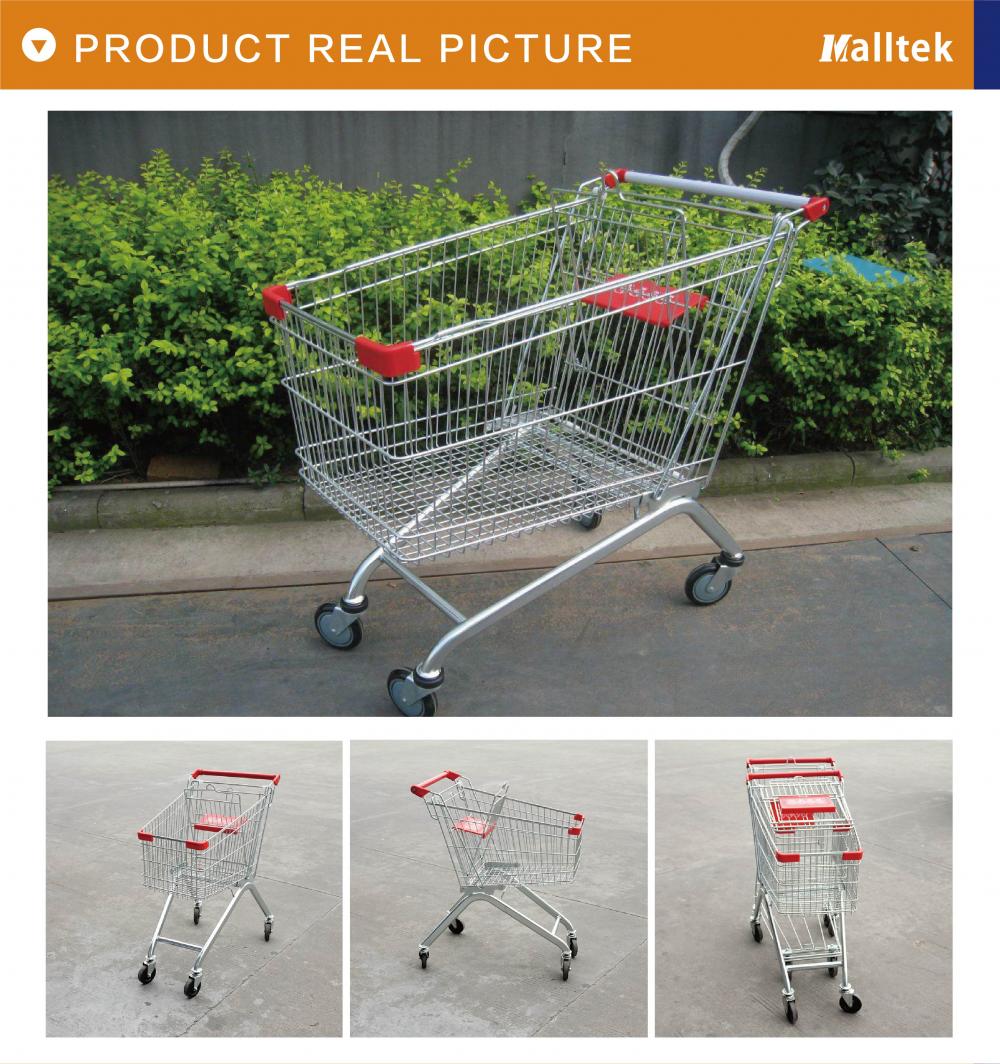 European Metal Supermarket Shopping Trolley 