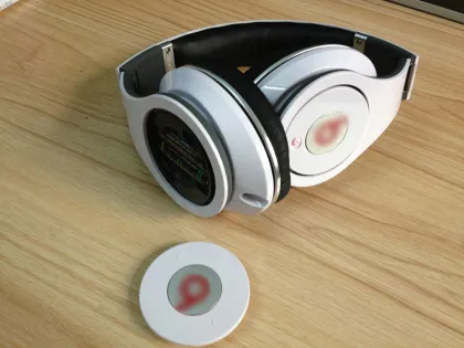 White Color Studio Headphones With Bass Sound,  3.5mm Stereo Wireless Tv Headphones