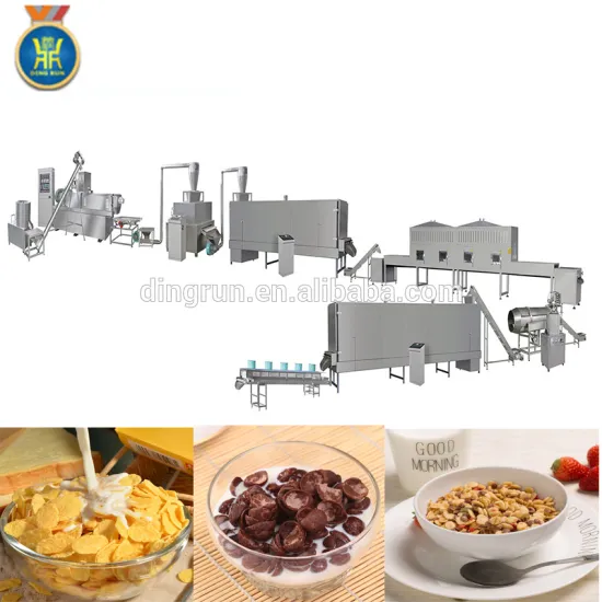 snacks breakfast cereal twin screw extruder production line