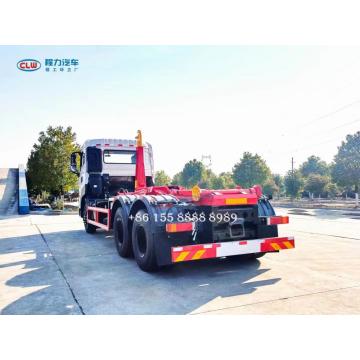 Dongfeng 6x4 model hook lift garbage truck