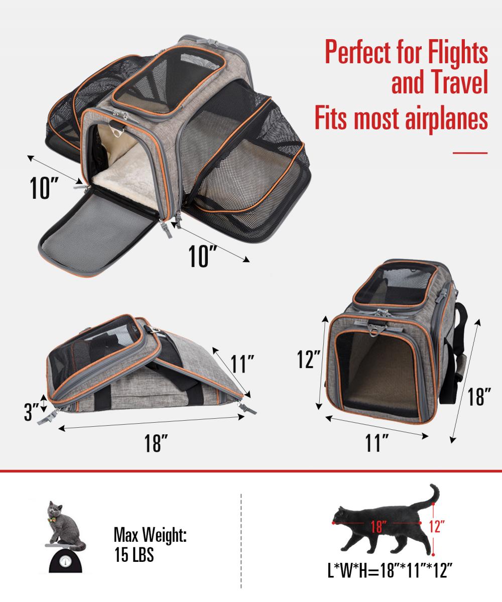 Soft Expandable Pet Carrier for Dog