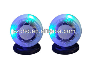 Crystal stylish design USB speaker for computer /notebook