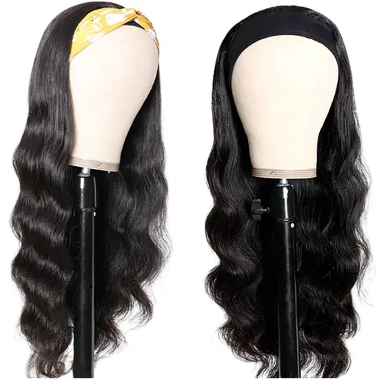 Uniky Wholesale price and raw human hair headband wigs human hair wig with headband,headband wigs for black women