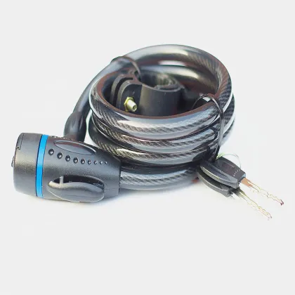 Bicycle Lock Safety: Steel Material Lock with Key