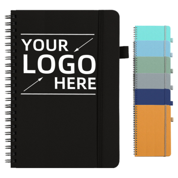 Custom Printed A4 A5 A6 PU Leather Hardcover Journal Notebook with Personalized Logo