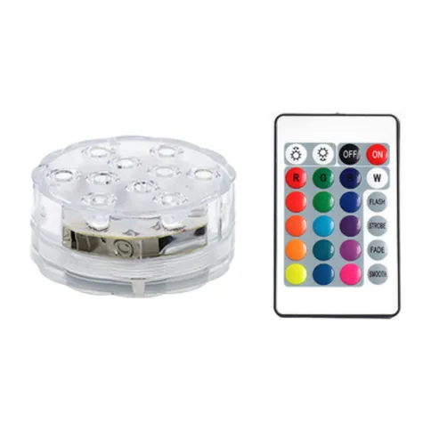 Waterproof RGB LED Aquarium Pool Vase Bottom Underwater Lights