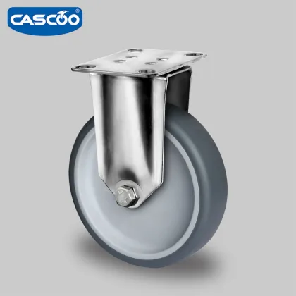 CASCOO 125MM Rubber Stainless Trolley Caster Kitchen Trolley Rack