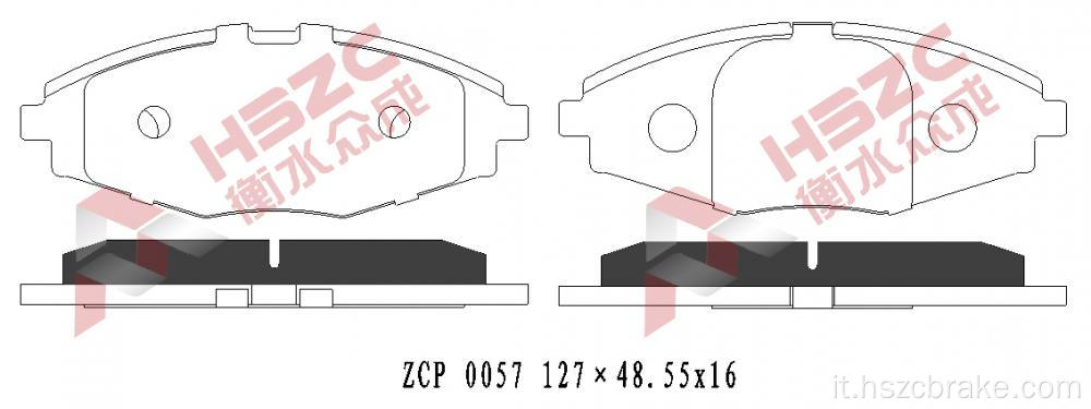 Brake ceramica FMSI D1321 per Chery