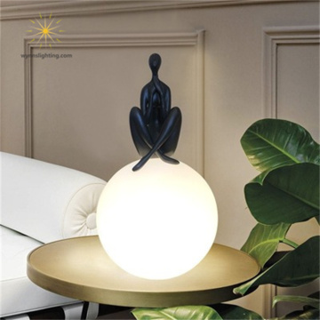 Nordic Modern LED Table Lamp with Full Moon Design
