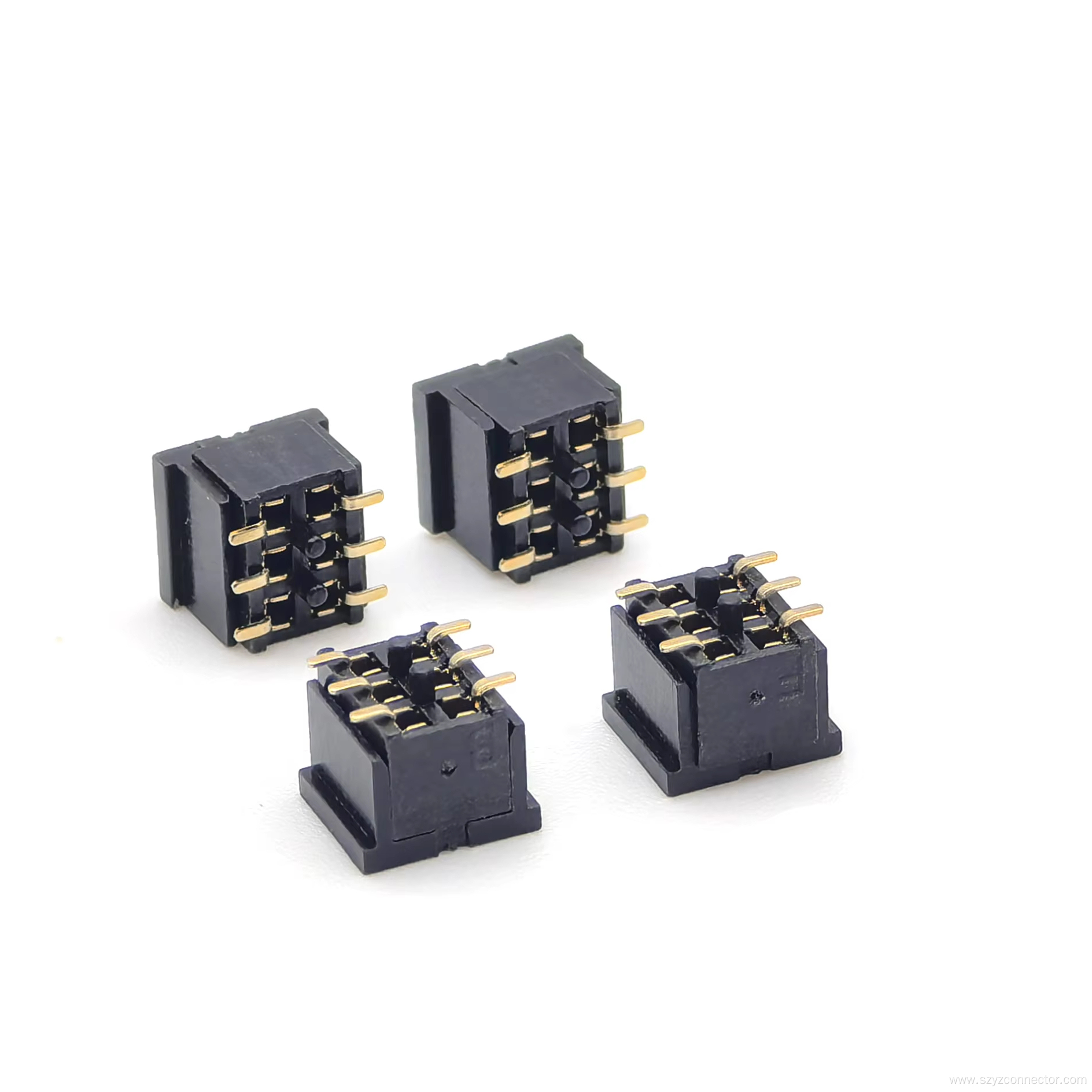 2.0mm Pitch Female header Connector Dual Row SMT H4.3mm 2*3P