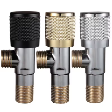 Lizhen-Hwa.Con 304 Stainless Steel Body Angle Valve with Brass Cartridge and ABS Handle