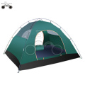 double layer DarkGreen camping tent for 3-4 person